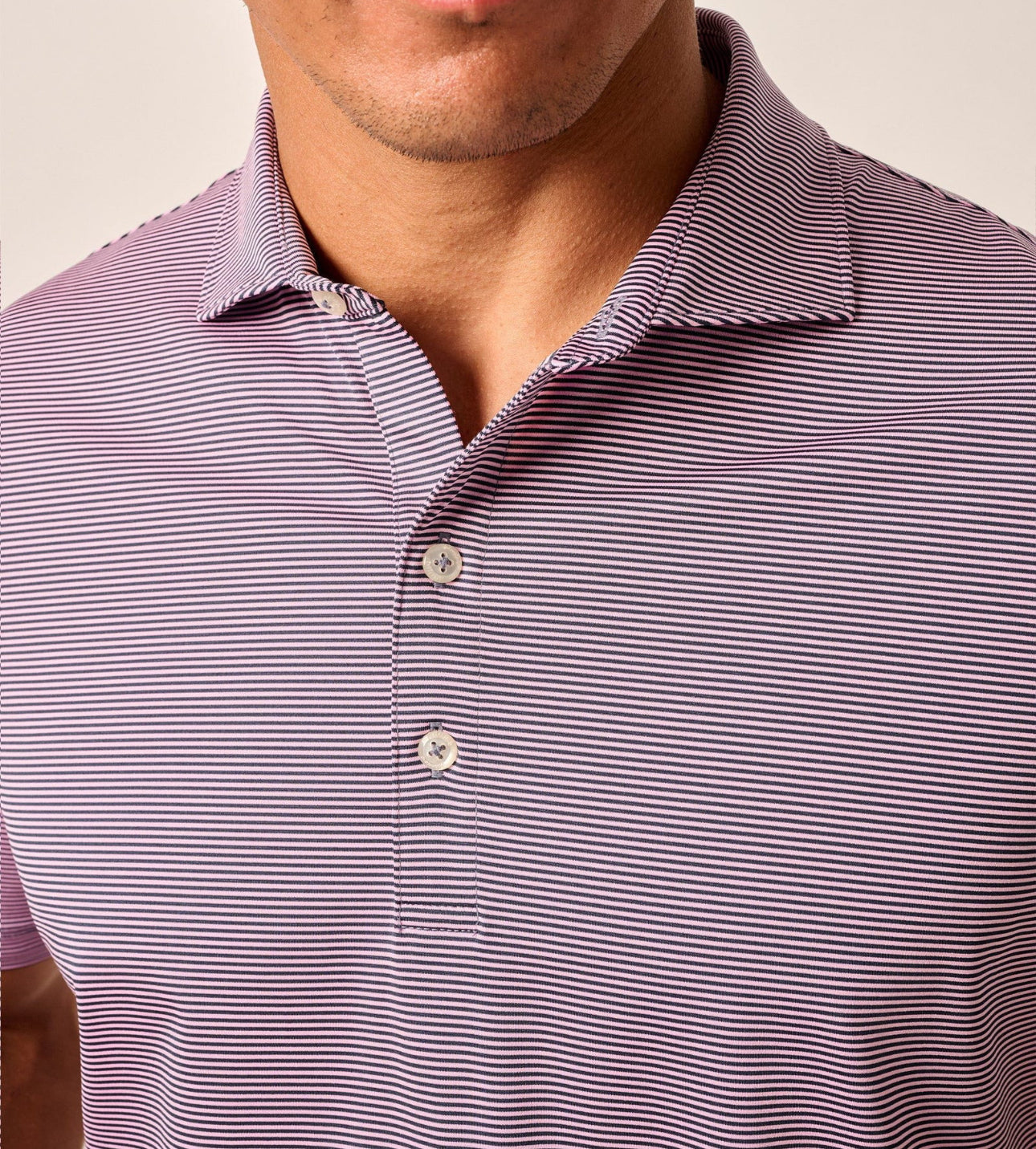 Performance Jersey Polo - Lyndonn Stripe