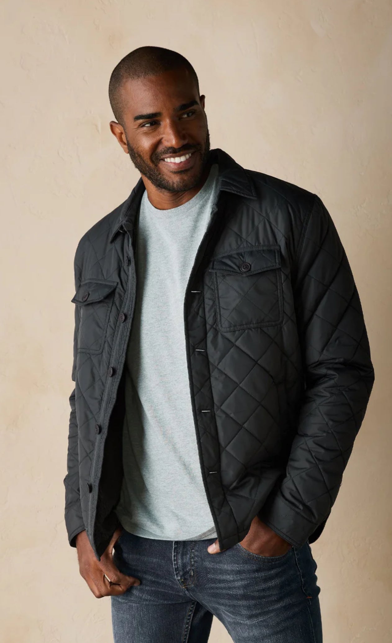Quilted Sherpa Lined Shacket