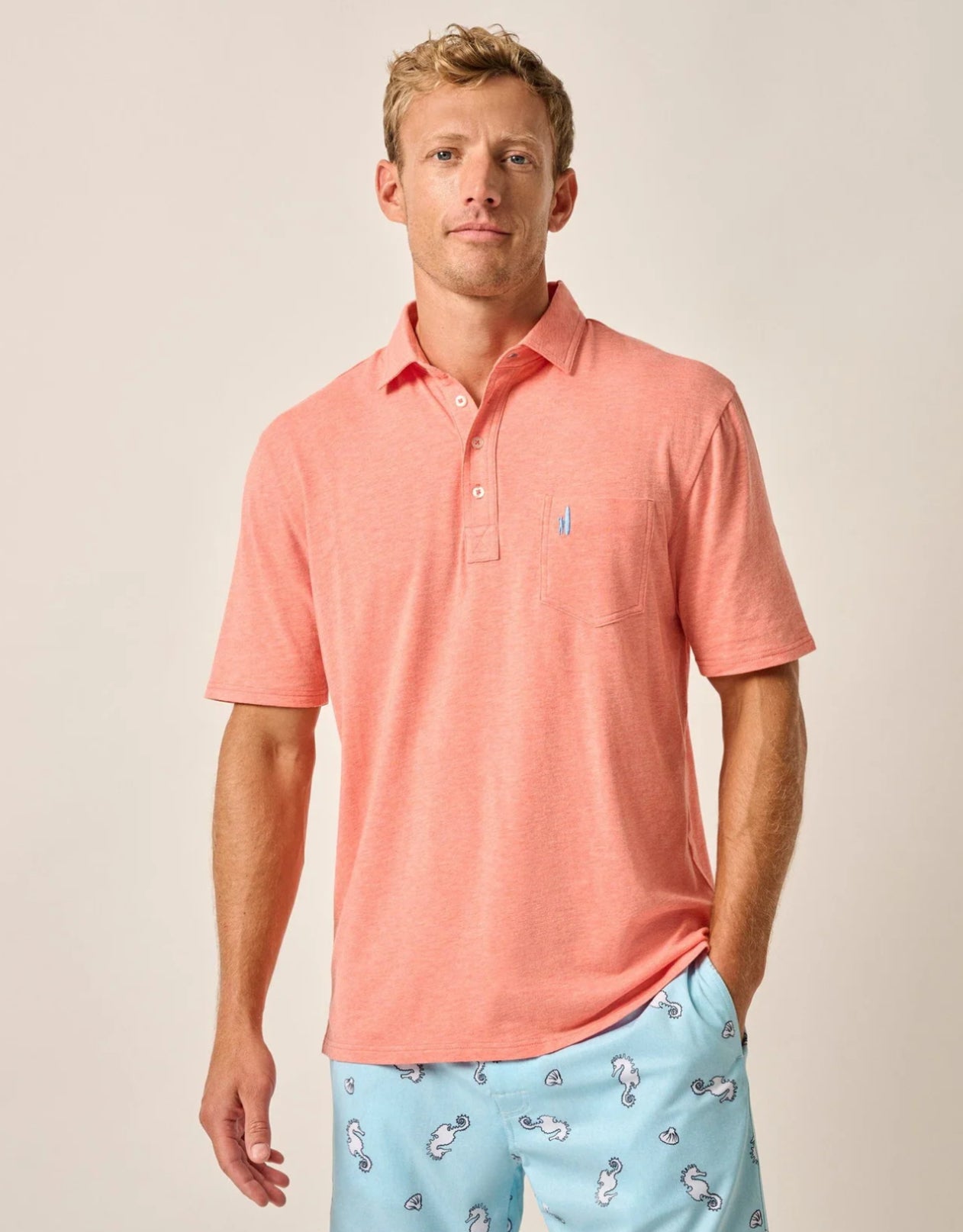 Original 4-Button Polo - Heathered 2.0