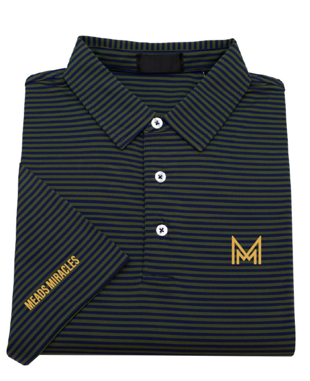 2025 Meads Miracles Performance Polo - Navy/Olive