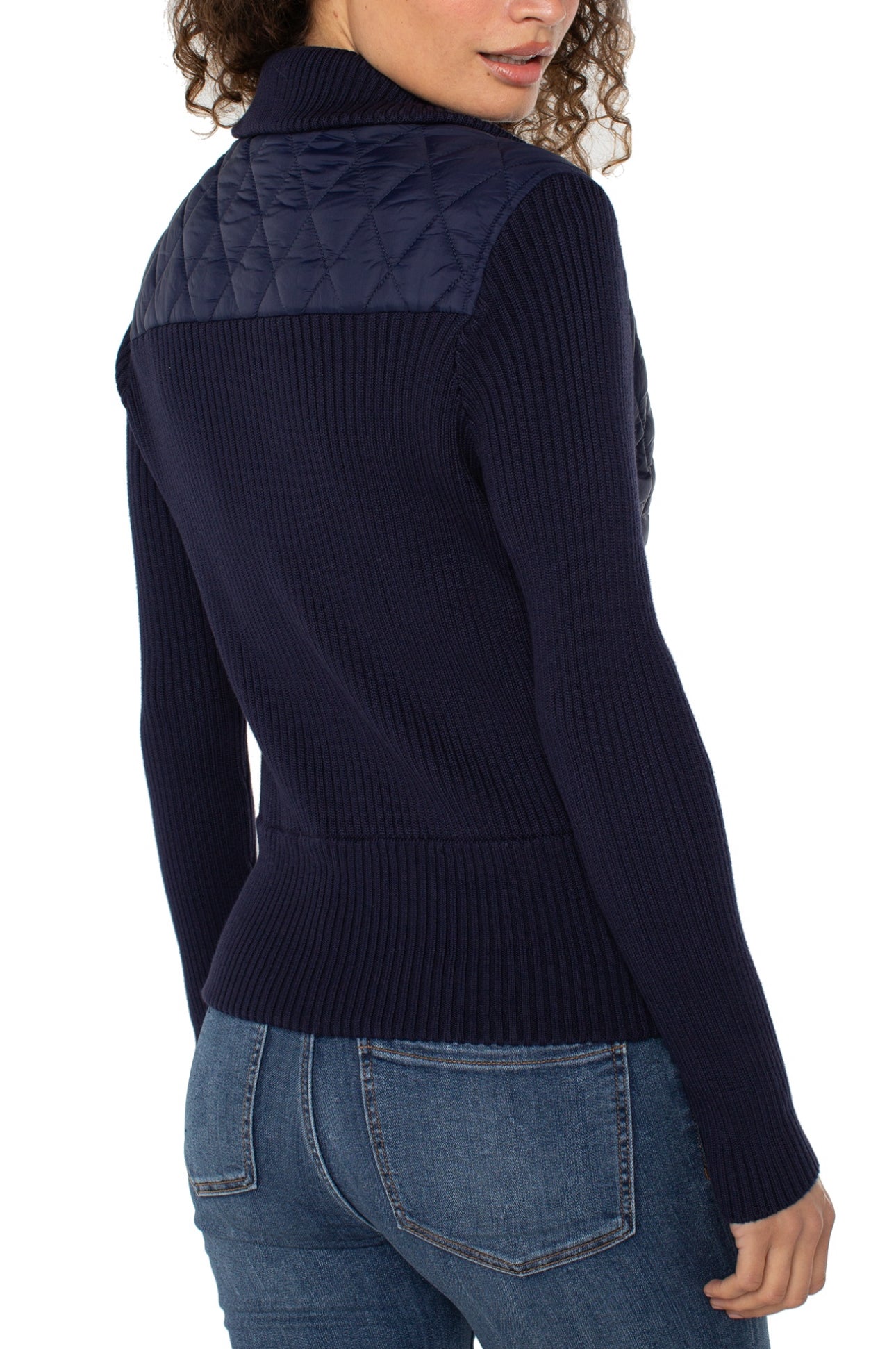 Quilted Sweater Jacket