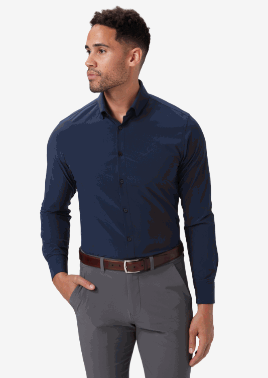 Leeward Solid Dress Shirt