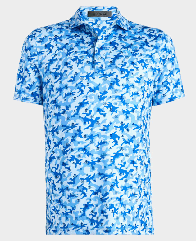 Mapped Icon Camo Polo