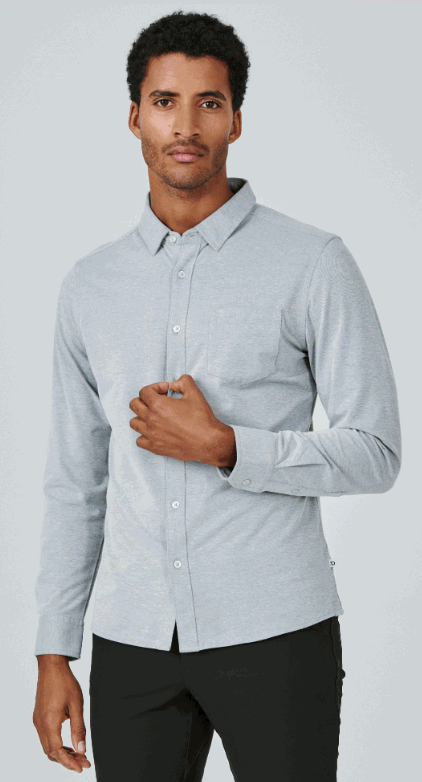 Oxford Stretch Button-UP