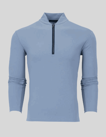 Siasconset 1/4 Zip - Moonstone