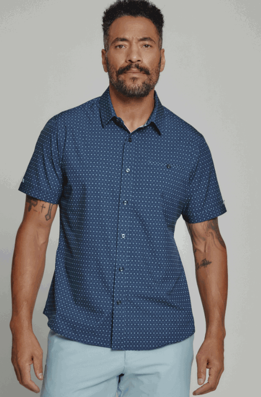 Pattern SS Button Up