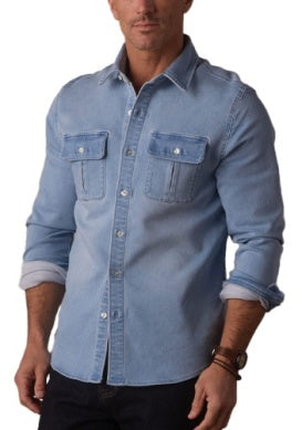 Comfort Terry Jean Shirt Jacket