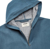 Double Knit Full Zip Hoodie - River